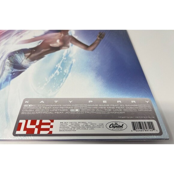 KATY PERRY 143 SIGNED VINYL WEB STORE EXCLUSIVE SILVER LP AUTOGRAPHED RECORD - Picture 5 of 5